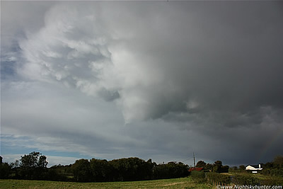 Funnel Cloud, Mammatus & Rainbow - October 5th 2010